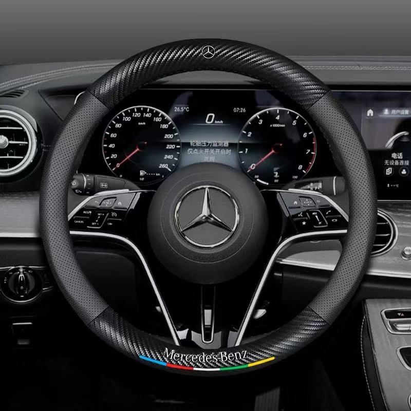 Mercedes-Benz Suede Carbon Fiber Car Steering Wheel Covers For C260L, C200L, GLC, GLA, E300L, A180, GLB220, CLA - Image 15