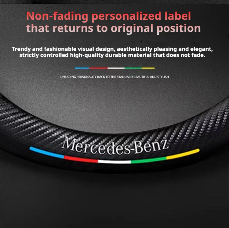 Mercedes-Benz Suede Carbon Fiber Car Steering Wheel Covers For C260L, C200L, GLC, GLA, E300L, A180, GLB220, CLA - Image 5
