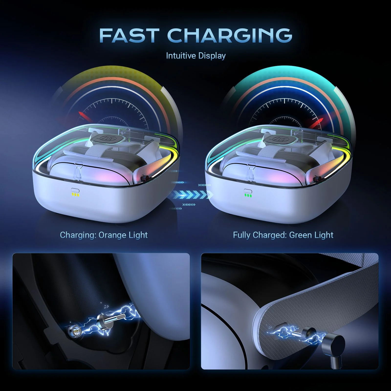 Meta Quest 3/3S - JYS VR Controllers Magnetic Charging Dock with Battery Kit - Image 7