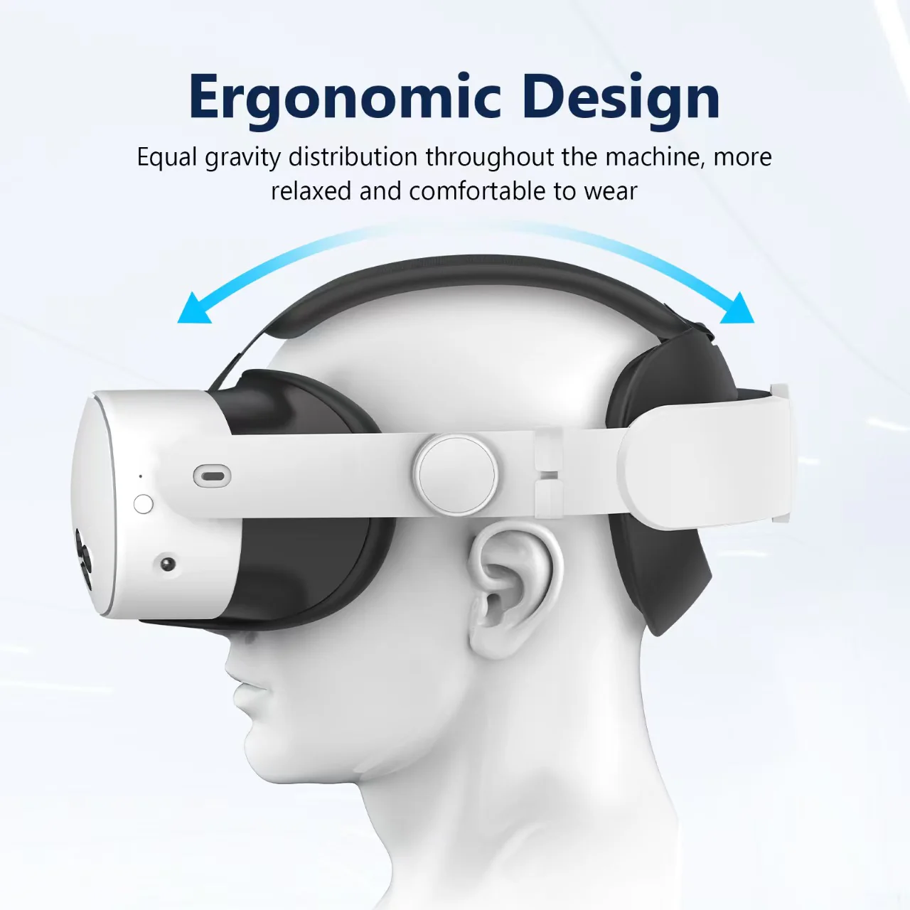 Meta Quest 3 Minimalist Breathable Facial Interface Adjustable Headband - Image 3