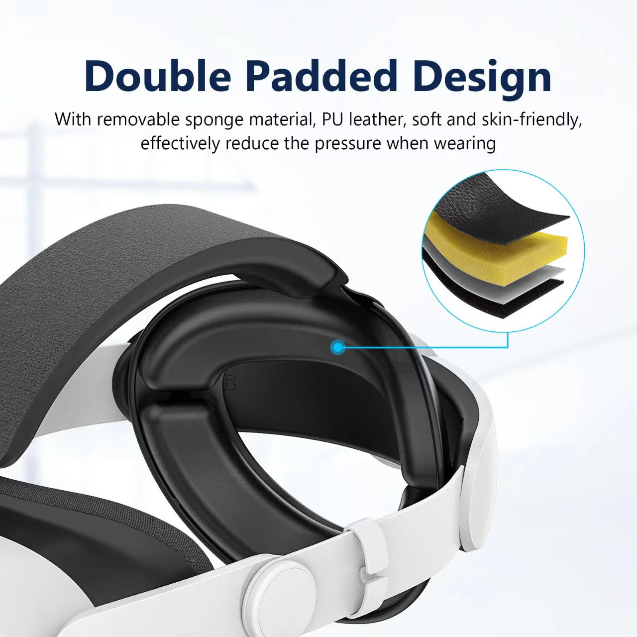 Meta Quest 3 Minimalist Breathable Facial Interface Adjustable Headband - Image 5