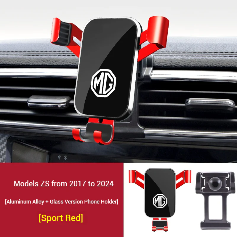 MG Aluminum Alloy + Glass Meterial Car Model-Specific Phone Mounts For ZS (2017–2024 models) - Image 11