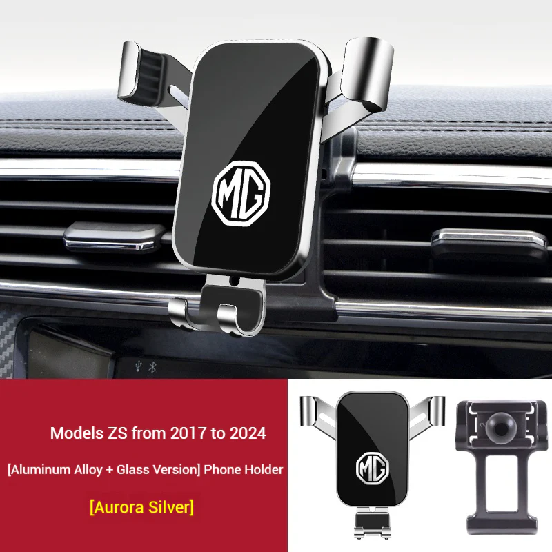 MG Aluminum Alloy + Glass Meterial Car Model-Specific Phone Mounts For ZS (2017–2024 models) - Image 12