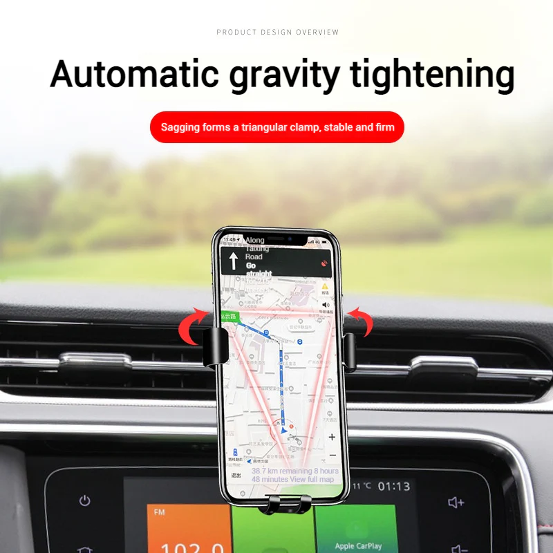 MG Aluminum Alloy + Glass Meterial Car Model-Specific Phone Mounts For MG6 / MG6 PRO / MG6 New Energy (2017–2024 models) - Image 4