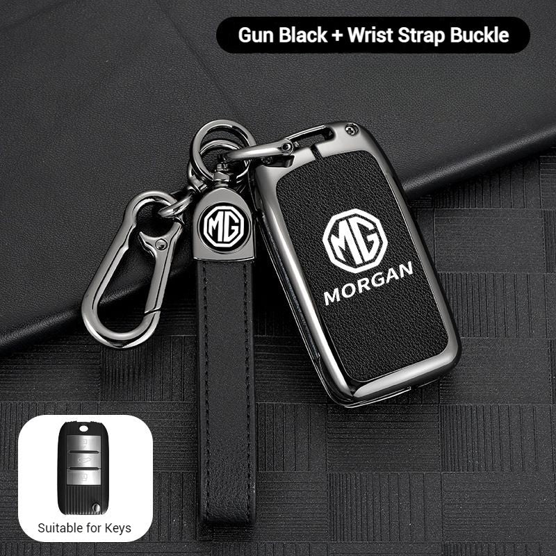 MG Zinc Alloy + PU Leather Car Key Fob Case Cover For MG3, MG5, MG6, MG7, ZST, ZS, GS, MG ONE, MG4 EV - Image 11