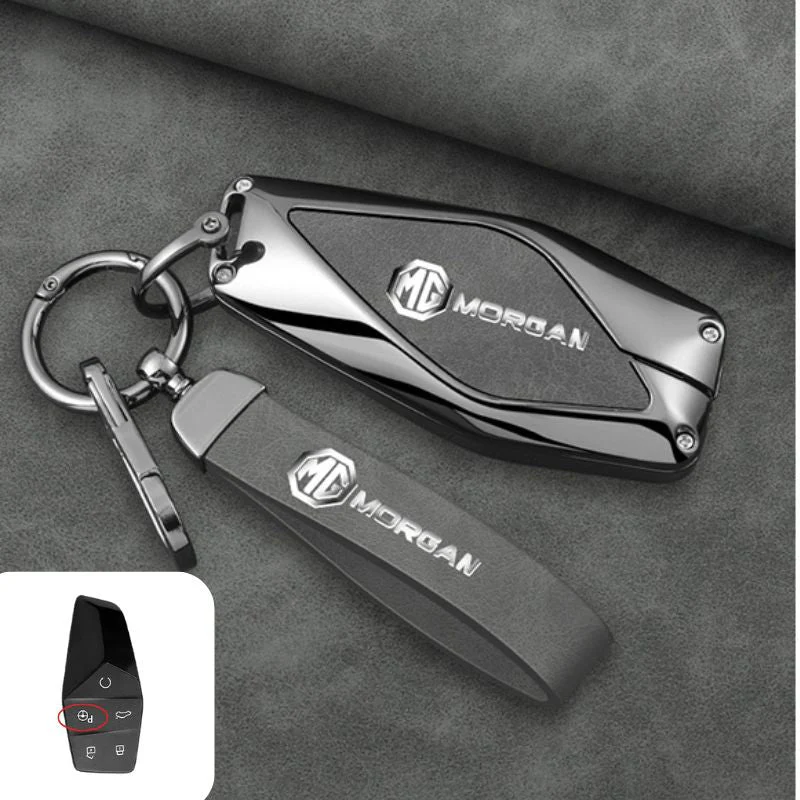 MG Zinc Alloy + PU Leather Smart Remote Control Car Key Fob Case Cover For MG ONE - Image 10