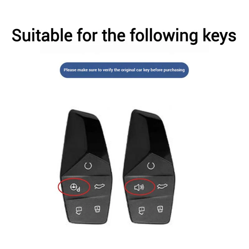 MG Zinc Alloy + PU Leather Smart Remote Control Car Key Fob Case Cover For MG ONE - Image 2