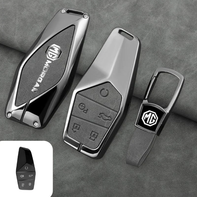 MG Zinc Alloy + PU Leather Smart Remote Control Car Key Fob Case Cover For MG ONE - Image 6