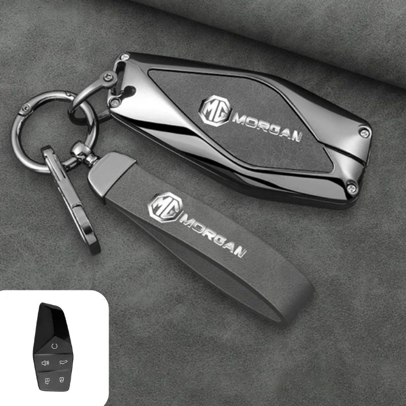 MG Zinc Alloy + PU Leather Smart Remote Control Car Key Fob Case Cover For MG ONE - Image 8
