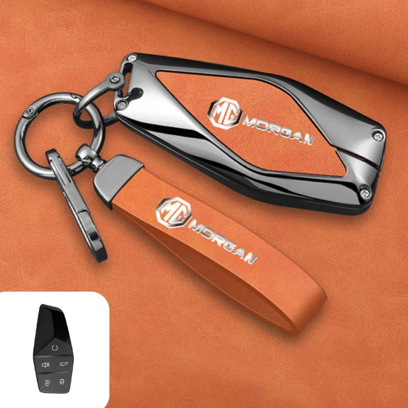 MG Zinc Alloy + PU Leather Smart Remote Control Car Key Fob Case Cover For MG ONE - Image 9