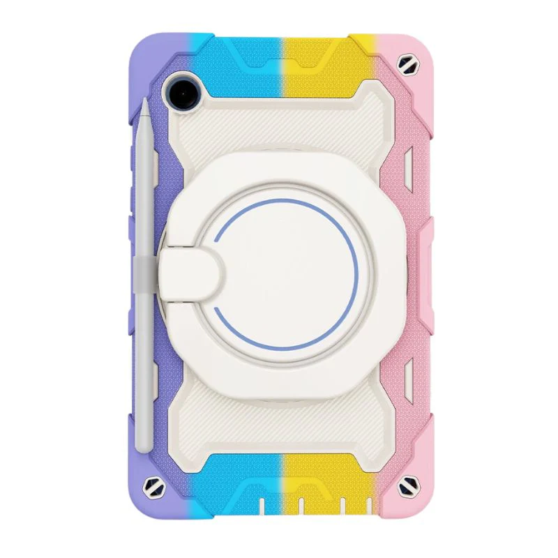 Samsung Galaxy Tab S9 & S9 FE & S10 FE 11" - 360 Degree  Fully Wrapped Silicone Shockproof Case With Holder - Image 10