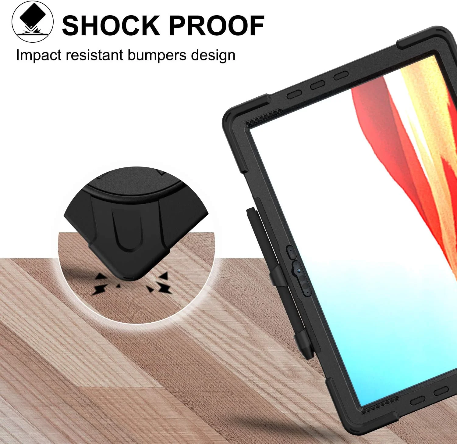 Microsoft Surface Go 1/2/3/4 - 360 Degree Rotate Shockproof Heavy Duty Tough Stand Case Cover With Strap & Pen Holder - Image 7