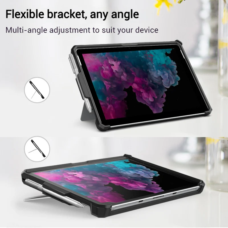 Microsoft Surface Pro 4/5/6/7 - Silicone Shockproof Protective Case - Image 13