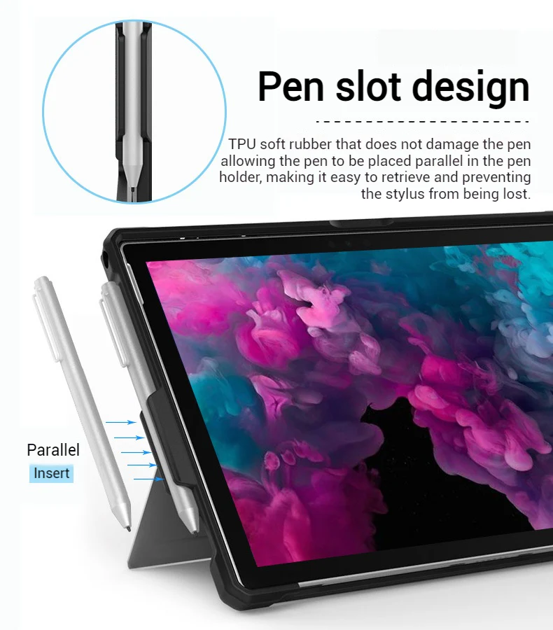 Microsoft Surface Pro 4/5/6/7 - Silicone Shockproof Protective Case - Image 8