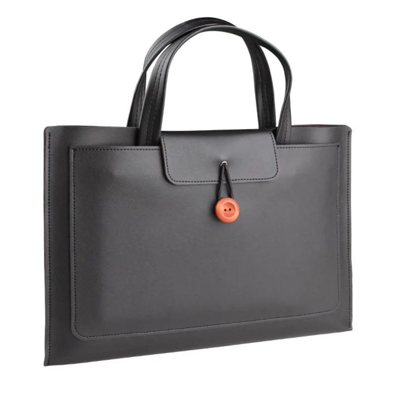 Universal Laptop 13"/ 14"/15"/16" - Business Minimalist Waterproof PU Soft Leather Carry Case