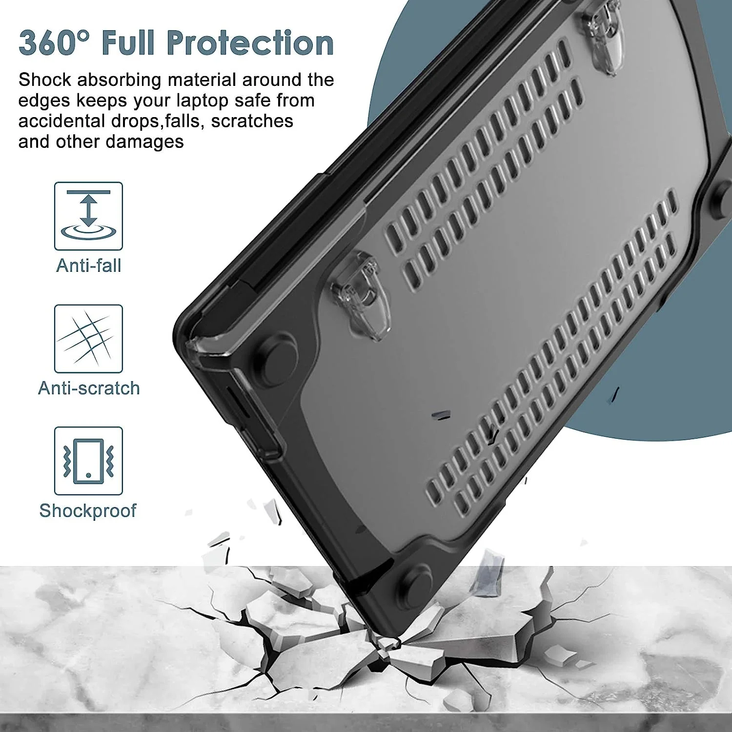 Microsoft Surface Laptop 3/4/5 13.5" Shockproof Heavy Duty Tough Case Cover - Image 10