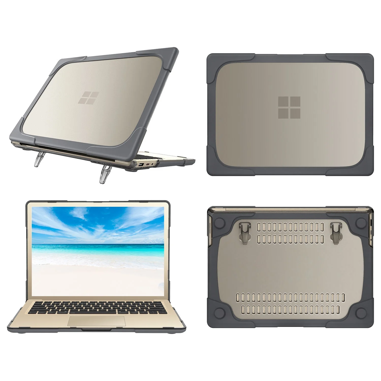Microsoft Surface Laptop 3/4/5 13.5" Shockproof Heavy Duty Tough Case Cover - Image 13