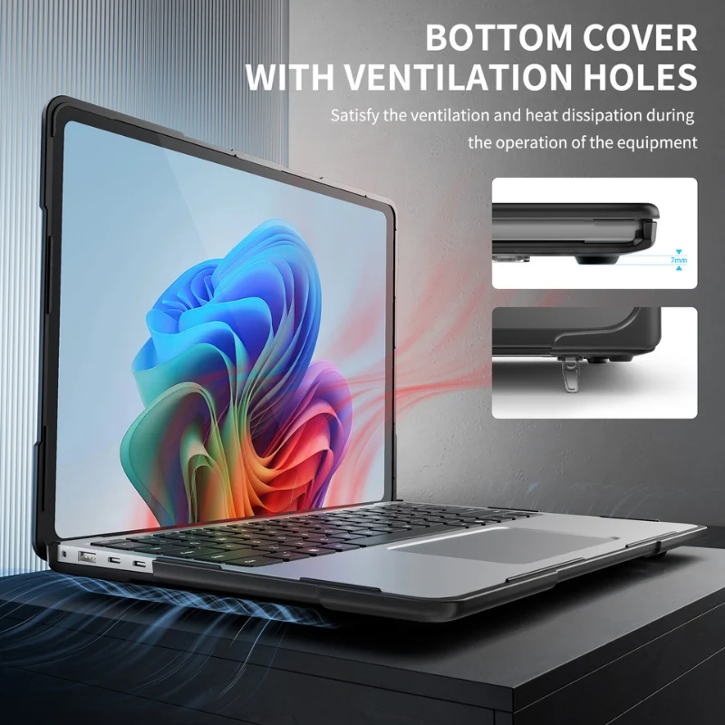 Microsoft Surface Laptop 7 13.8" - Shockproof Heavy Duty Tough Case Cover - Image 16
