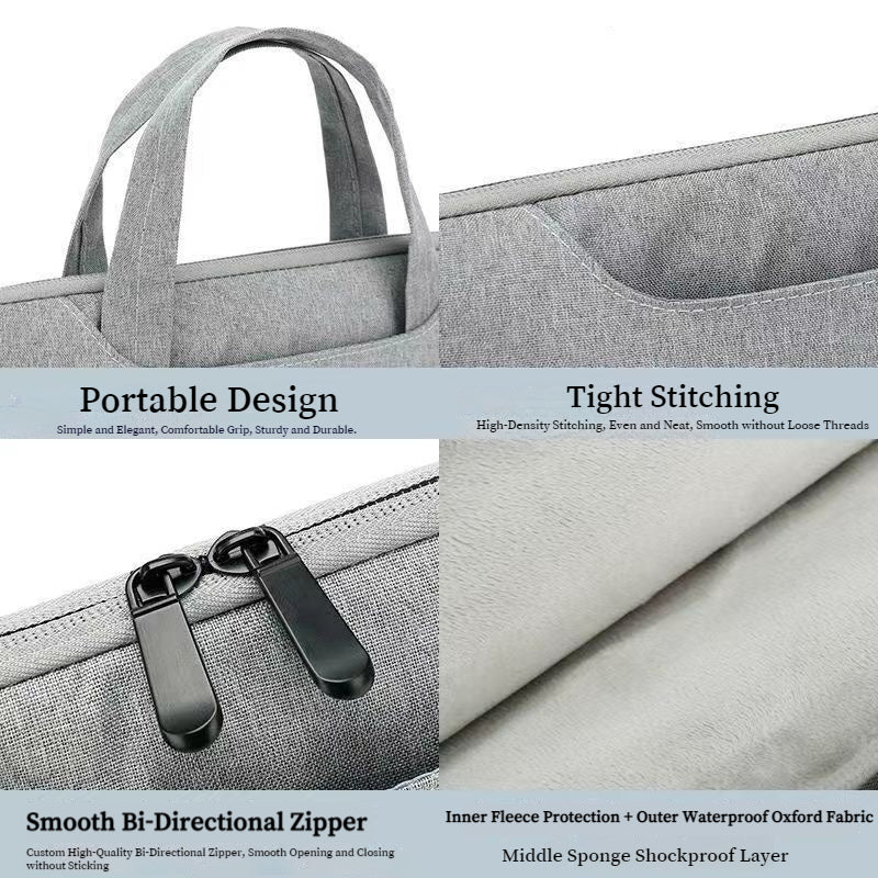 Microsoft Surface Laptop GO 1/2 12.4” - Business Portable Laptop Sleeve With Power Supply Pouch - Image 9