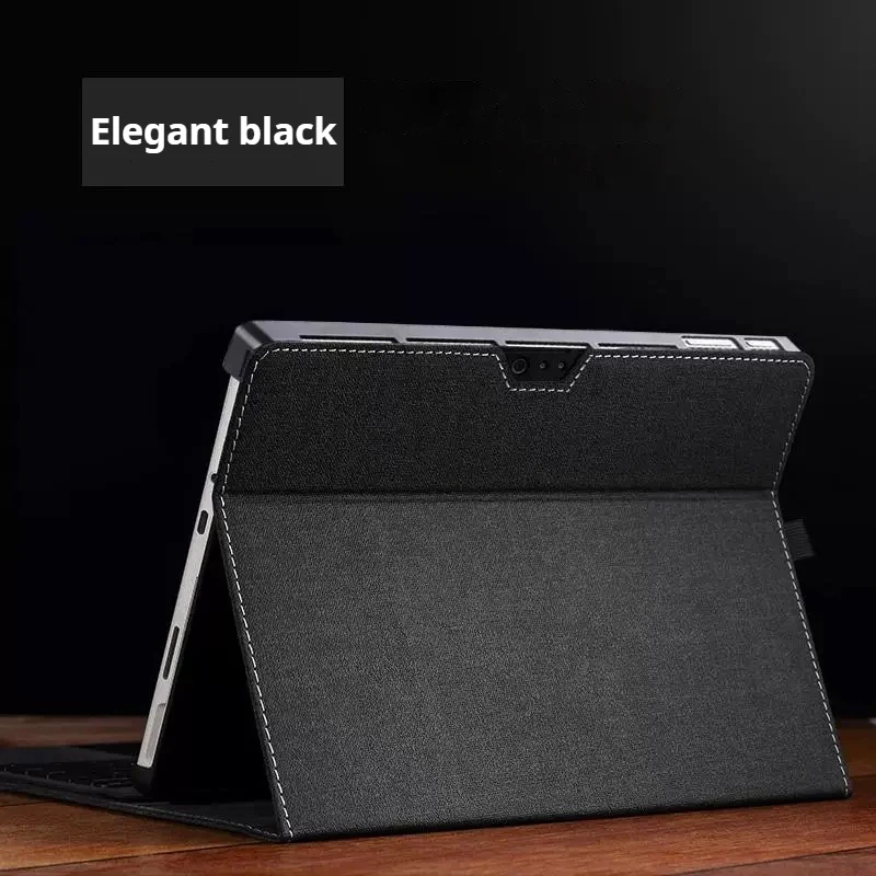 Microsoft Surface Go 1/2/3/4 - Business Slim Folding PU Leather Hard Back Shell - Image 3