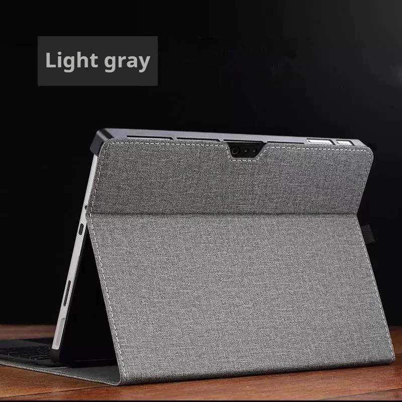 Microsoft Surface Go 1/2/3/4 - Business Slim Folding PU Leather Hard Back Shell - Image 10