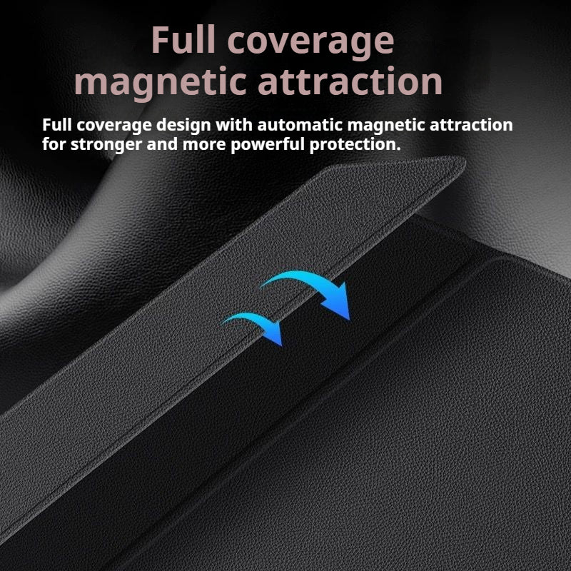 Microsoft Surface Pro 7 - Slim & Lightweight Leather Magnetic Buckle Case - Image 3