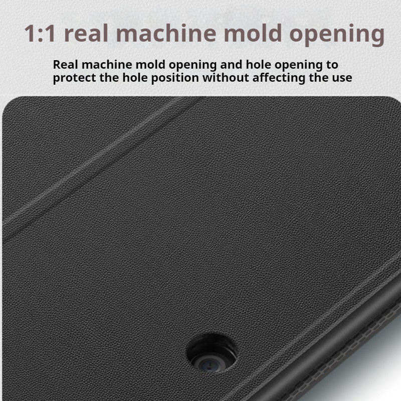 Microsoft Surface Pro 7 - Slim & Lightweight Leather Magnetic Buckle Case - Image 5