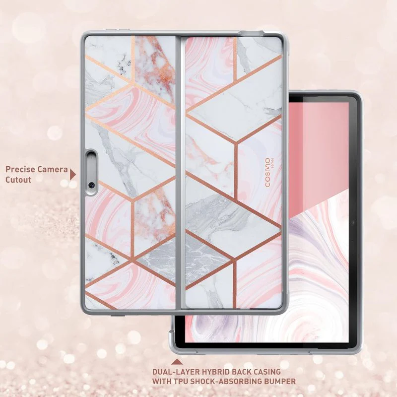 Microsoft Surface Pro 8 (1983) - iBlason TPU Soft Frame Slim Glitter Marble Shockproof Case - Image 3