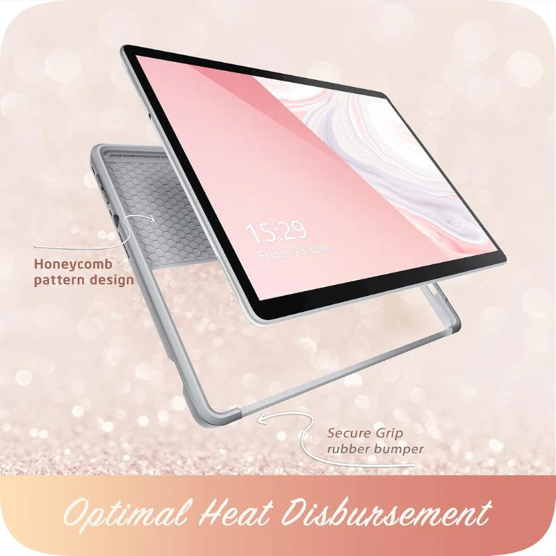 Microsoft Surface Pro 8 (1983) - iBlason TPU Soft Frame Slim Glitter Marble Shockproof Case - Image 4