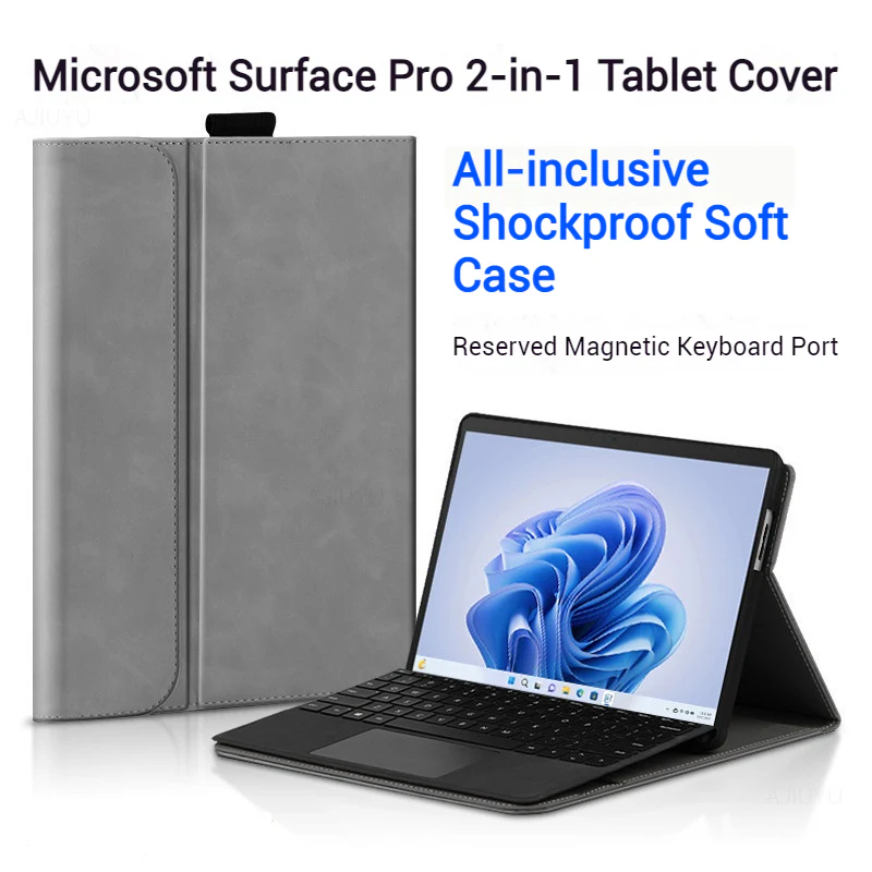 Microsoft Surface Pro 4/5/6/7/7+ 2-In-1 Premium Leather Protective Case (Keyboard not Included) - Image 2