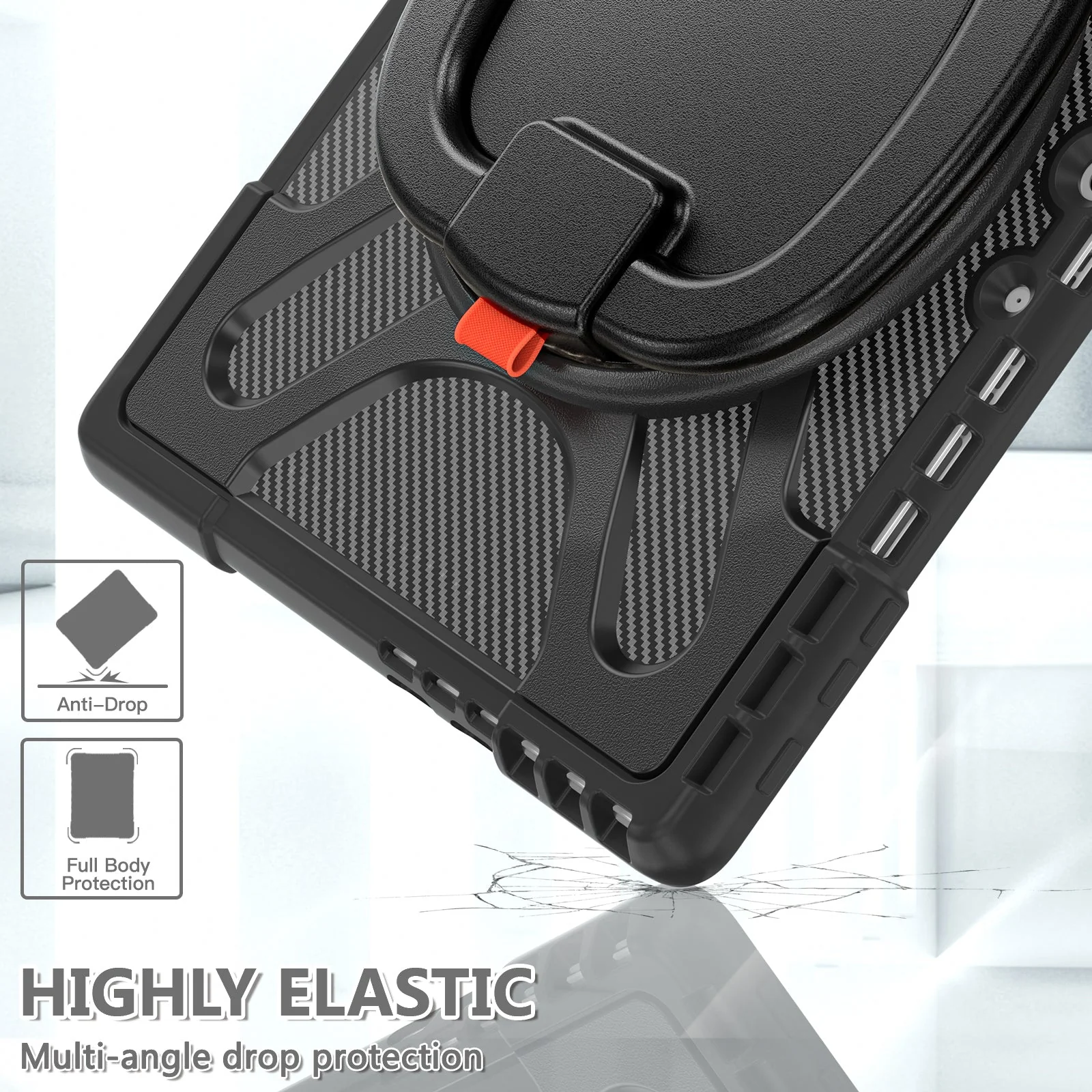 Microsoft Surface Pro 9 (2038) - 360 Degree Rotate Shockproof Heavy Duty Tough Stand Case Cover With Pen Holder - Image 9