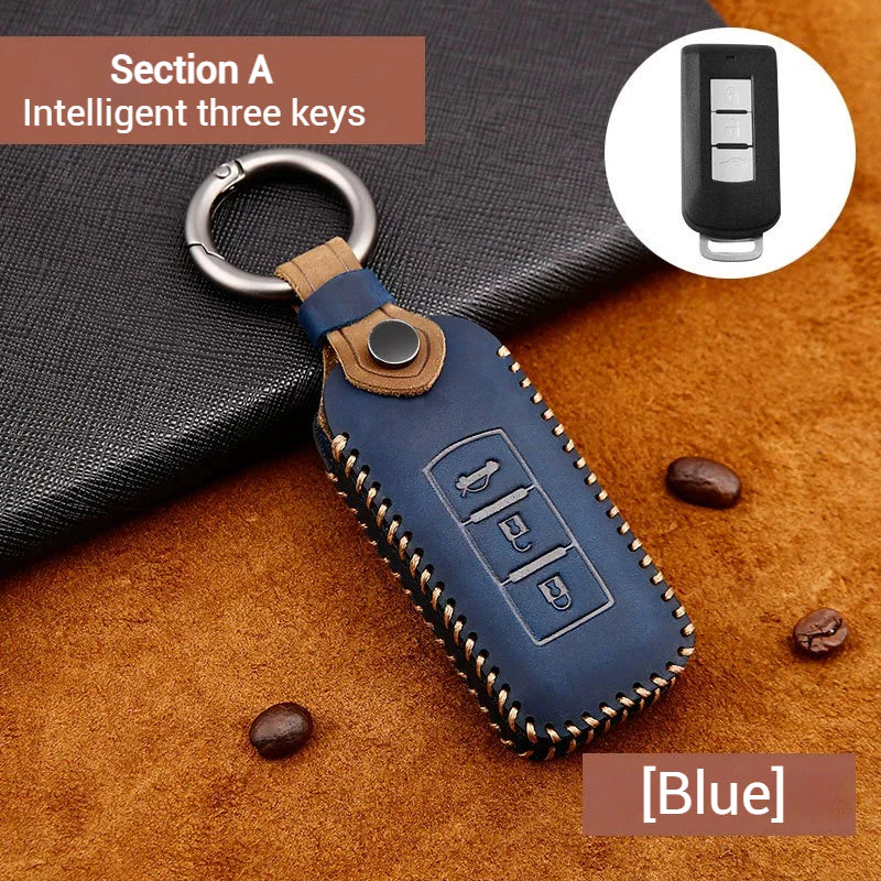 Mitsubishi Genuine Leather Full Protection Smart Key Fob Case Cover For Outlander, ASX, Pajero Sport, Eclipse Cross - Image 8