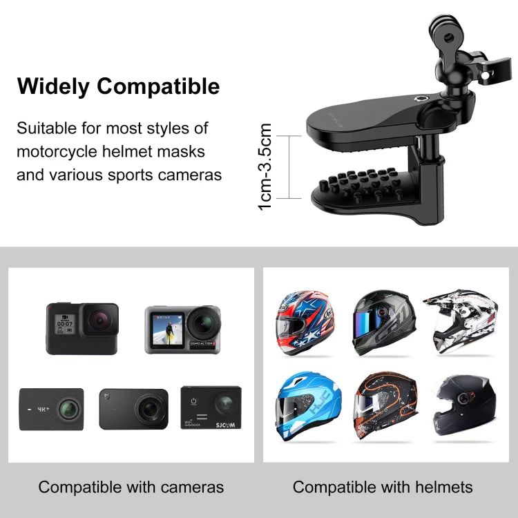 Motorcycle Helmet Chin Clamp Mount for GoPro and Other Action Cameras (Black) - Image 7