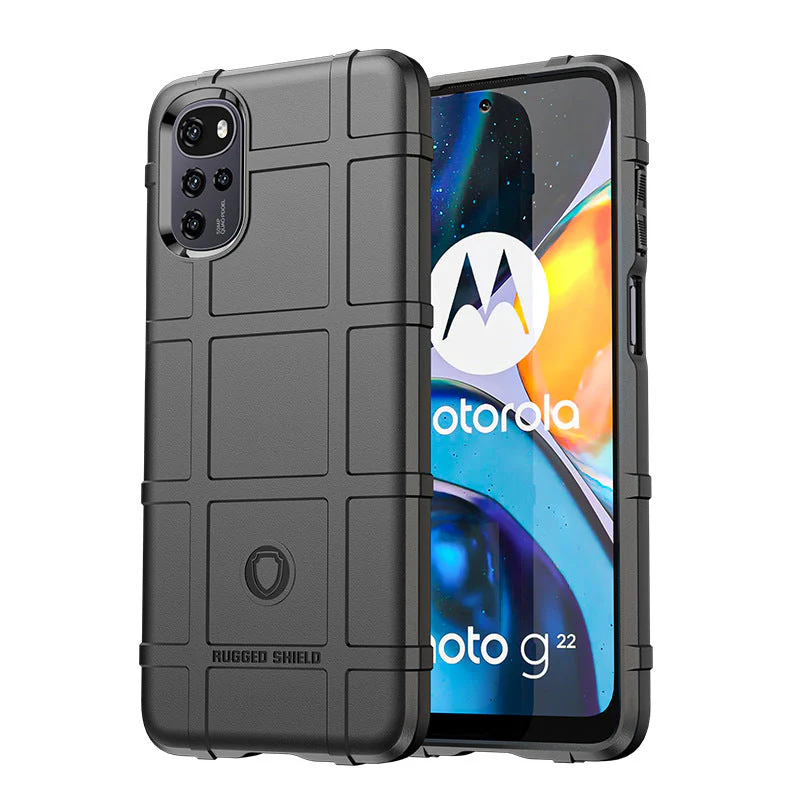 Motorola Moto E32/32S - Shield Shockproof Rugged Heavy Duty Case With 2PC 9H Glass Screen Protector - Image 6