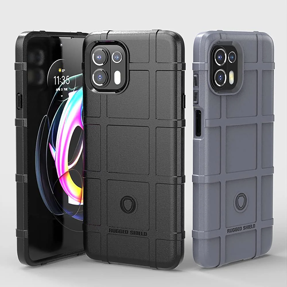 Motorola Moto Edge 20 Fusion/Edge 20 Lite - Shield Shockproof Rugged Heavy Duty Case With 2PC 9H Glass Screen Protector - Image 2
