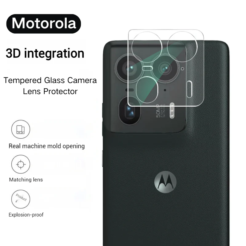 Motorola Moto Edge 60 Fusion - 9H Transparent Back Rear Camera Lens Glass Protector - Image 2