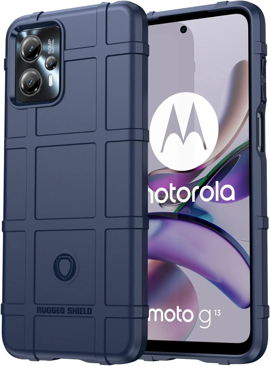 Motorola Moto G23 - Shield Shockproof Rugged Heavy Duty Case With 2PC Tempered Glass Screen Protector - Image 9