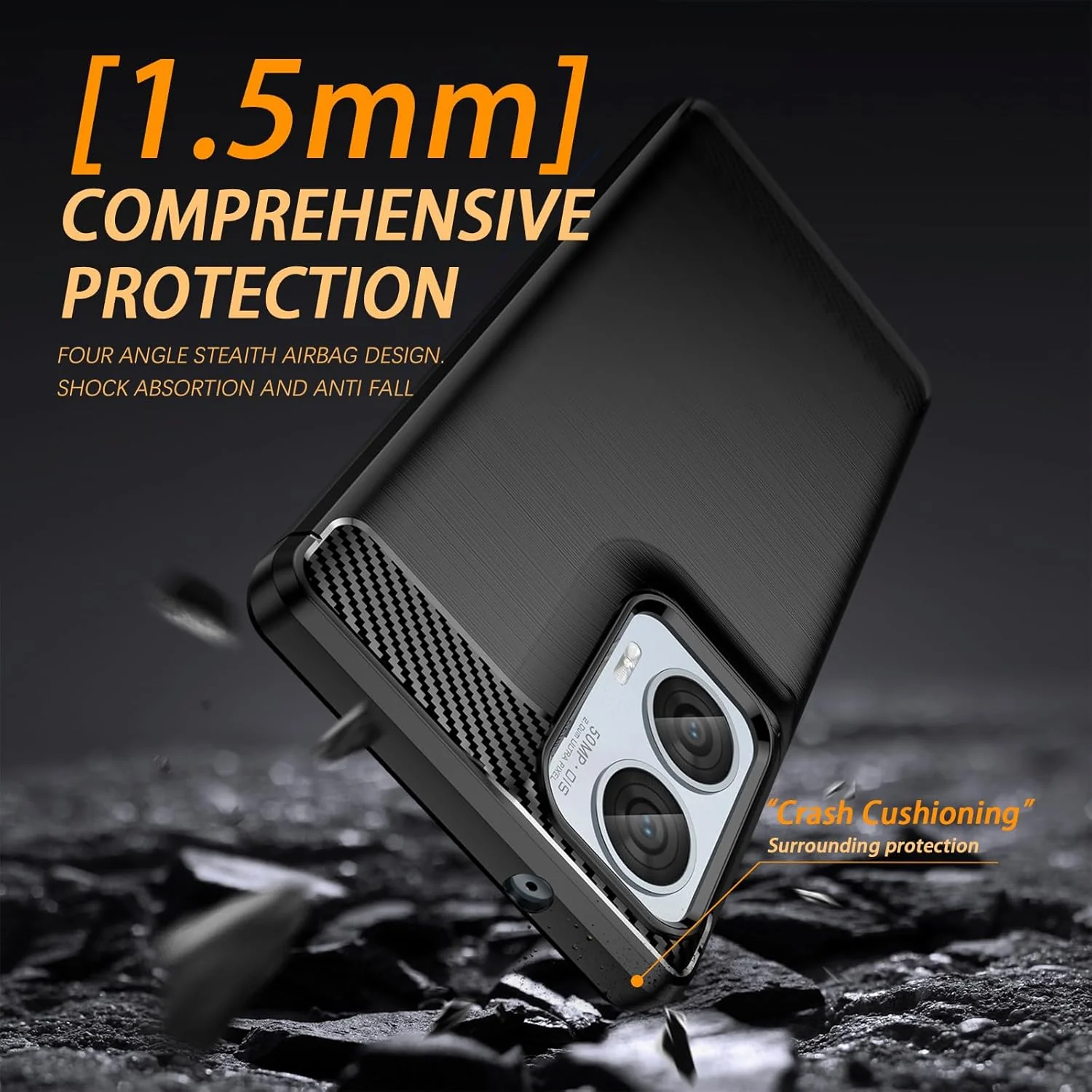 Motorola Moto G85 5G/Edge 50 Fusion/S50 Neo - Shield Shockproof Rugged Heavy Duty Case With 1PC 9H Glass Screen Protector - Image 7
