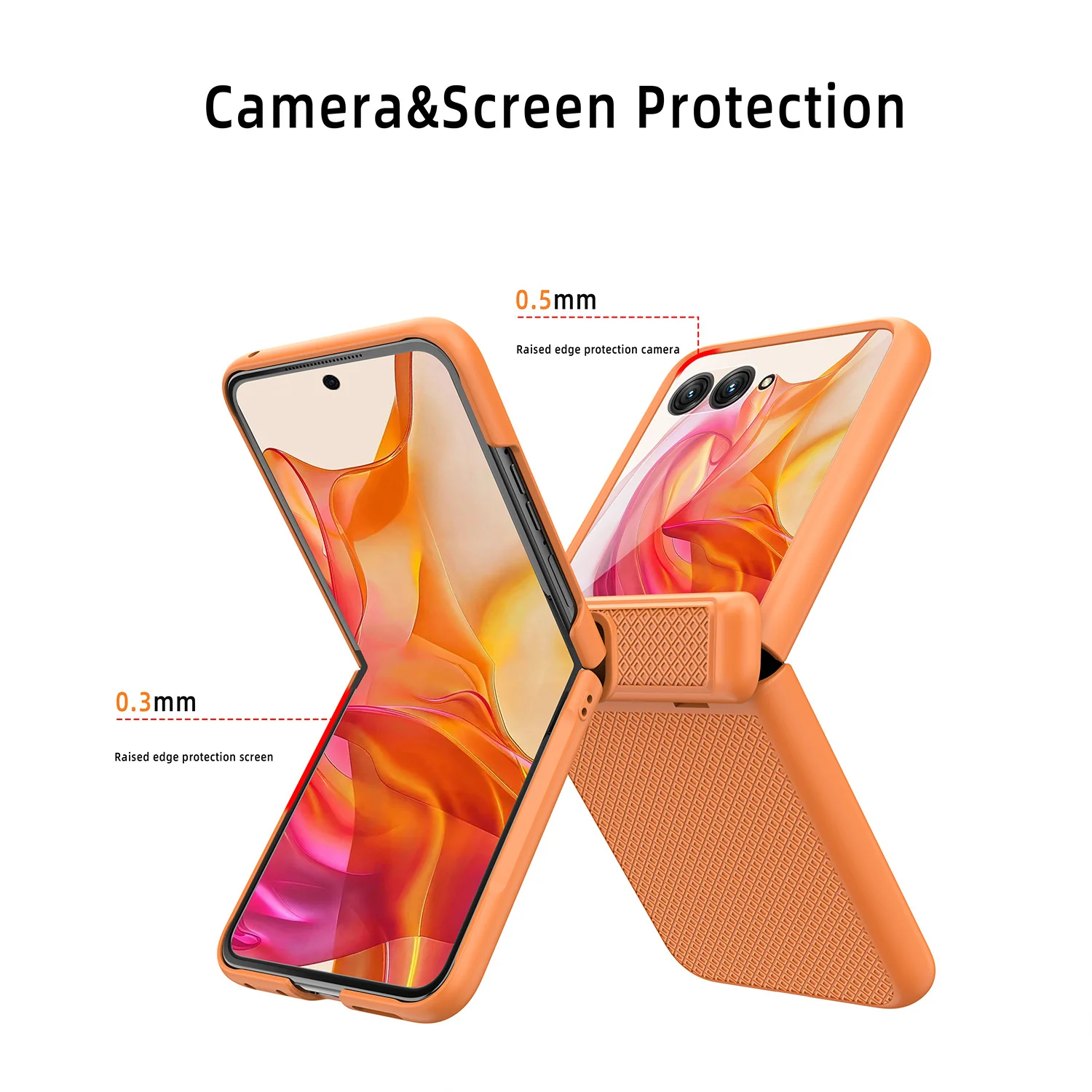 Motorola Moto Razr 50/Ultra Hinge Grid Shockproof Protective Case - Image 10