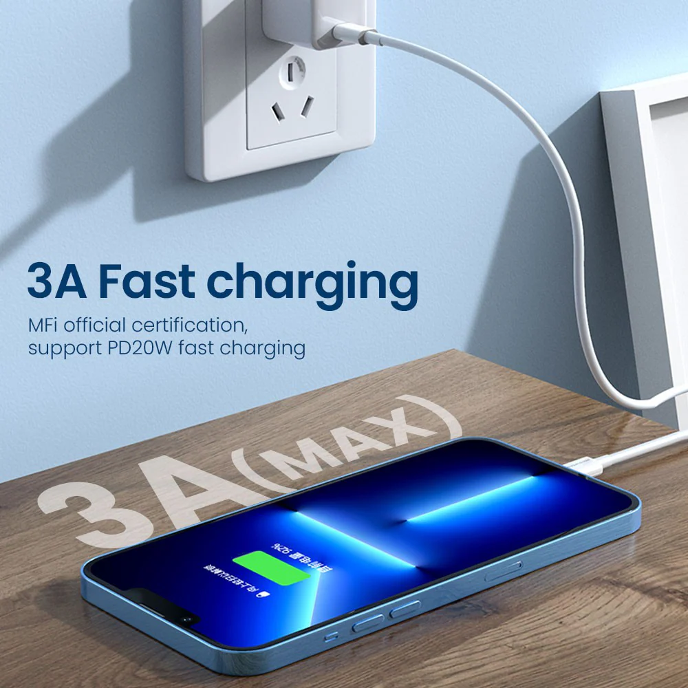 MOVE SPEED 3A USB-A to Lightning Charging Cable 1.2m - Image 5