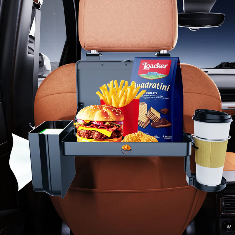 Multifunctional Foldable Car Back Seat Tray Table - Image 6