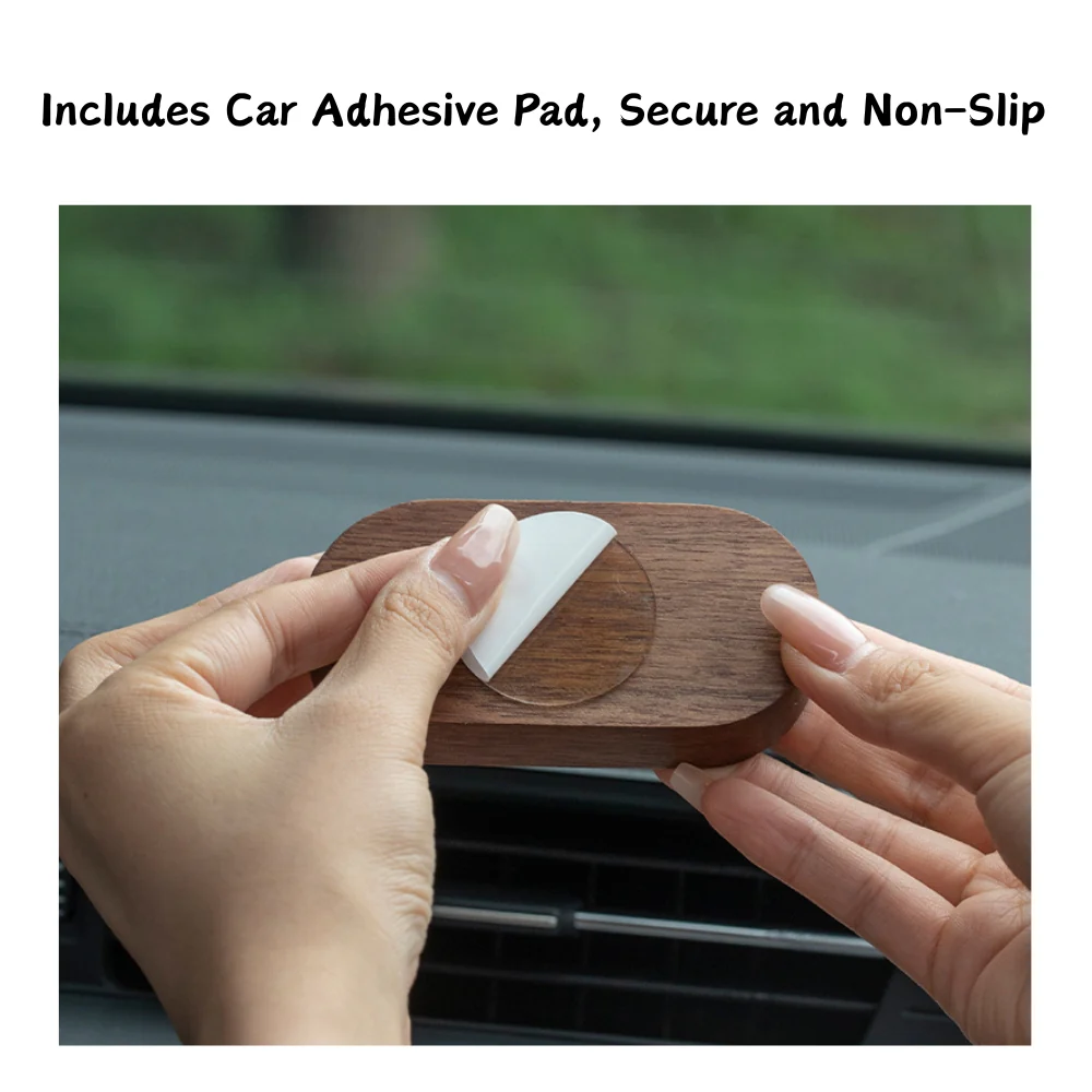 Natural Gourd Plum Blossom Pendant Walnut Wood Base Car Dashboard Ornament Handmade Carving Premium Gift - Image 10