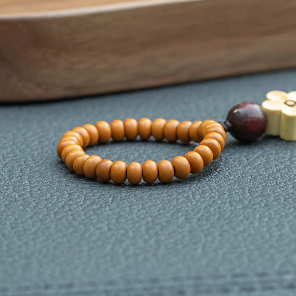 Natural Gourd Plum Blossom Pendant Walnut Wood Base Car Dashboard Ornament Handmade Carving Premium Gift - Image 12