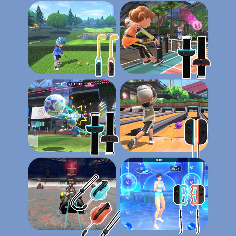 Nintendo Switch 2 (2025) 18-in-1 Sports Motion Game Accessory Set for Joy-Con Controllers - Image 6
