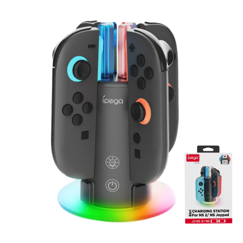 Nintendo Switch 2 (2025) RGB Vertical 8-Controller Charging Station