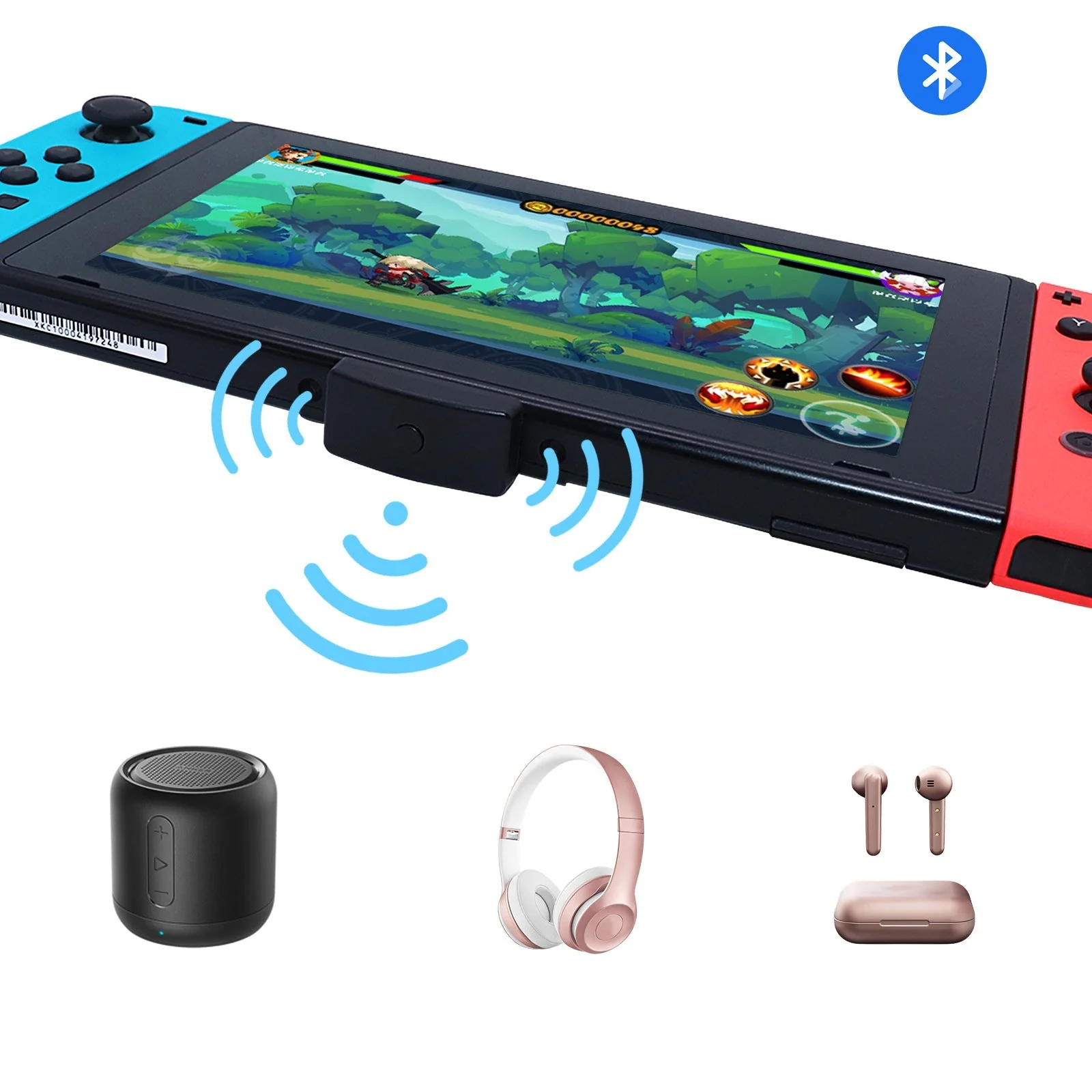 Nintendo Switch Lite PS4 PS5 PC Phone Audio Bluetooth 5.0 Adapter Converter  Bluetooth Speaker Headset Earphone - Image 4