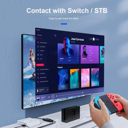Nintendo Switch PS5 HDMI 2.0 Bidirectional Switcher with Two In One Out Adapter Audio Converter - Image 3