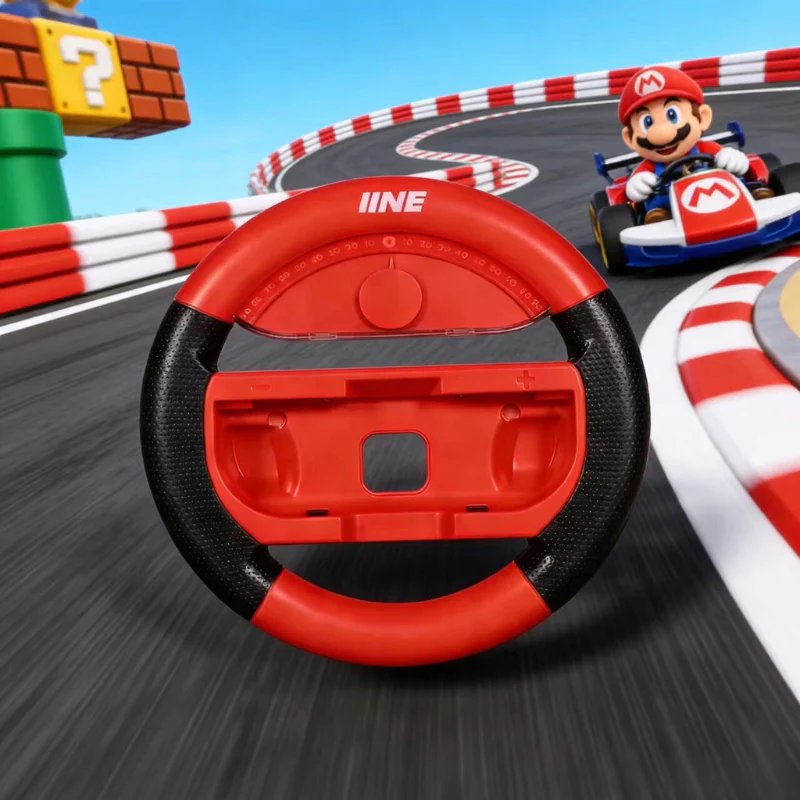 Nintendo Switch/Switch OLED - IINE Mario Steering Wheel Grips (1 Pair) - Image 7