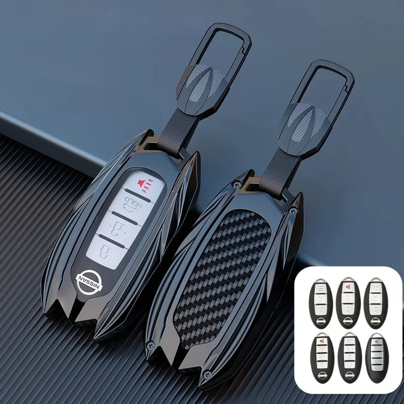Nissan Mecha Style Zinc Alloy Car Key Fob Case Cover For Pathfinder, X-Trai, Teana, Qashqai, Tiida, Sylphy, Murano, Lannia - Image 10