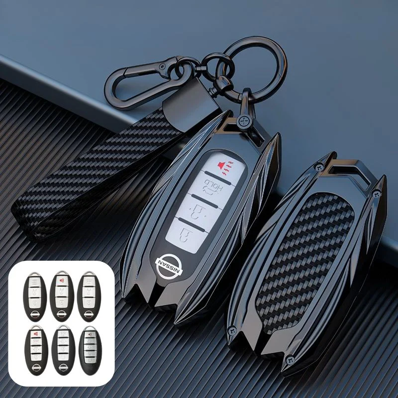 Nissan Mecha Style Zinc Alloy Car Key Fob Case Cover For Pathfinder, X-Trai, Teana, Qashqai, Tiida, Sylphy, Murano, Lannia - Image 12